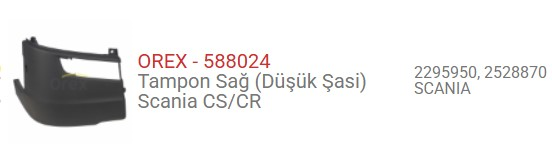 ON TAMPON SCANIA 124 SERI 7 SAG 2295950 2295955 2528870